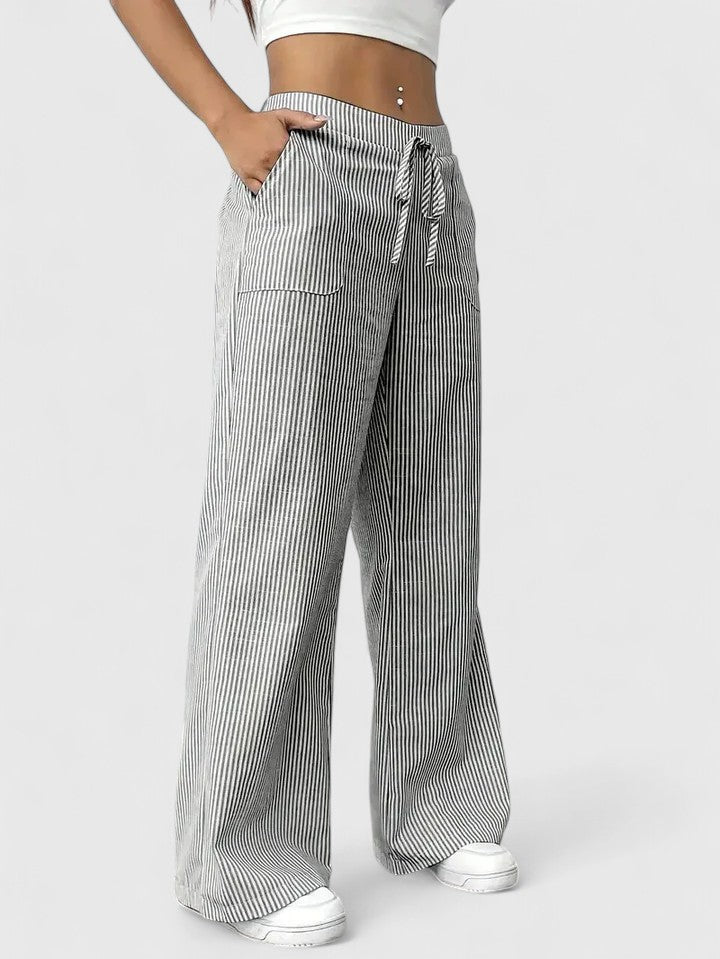 Carol™ | Comfortable wide pants with elegant details