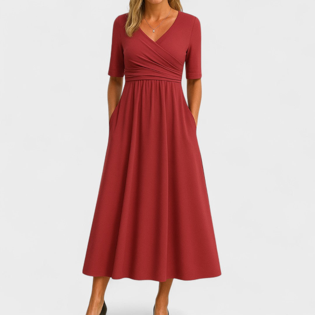 Angela – Elegant Midi Dress for Every Occasion