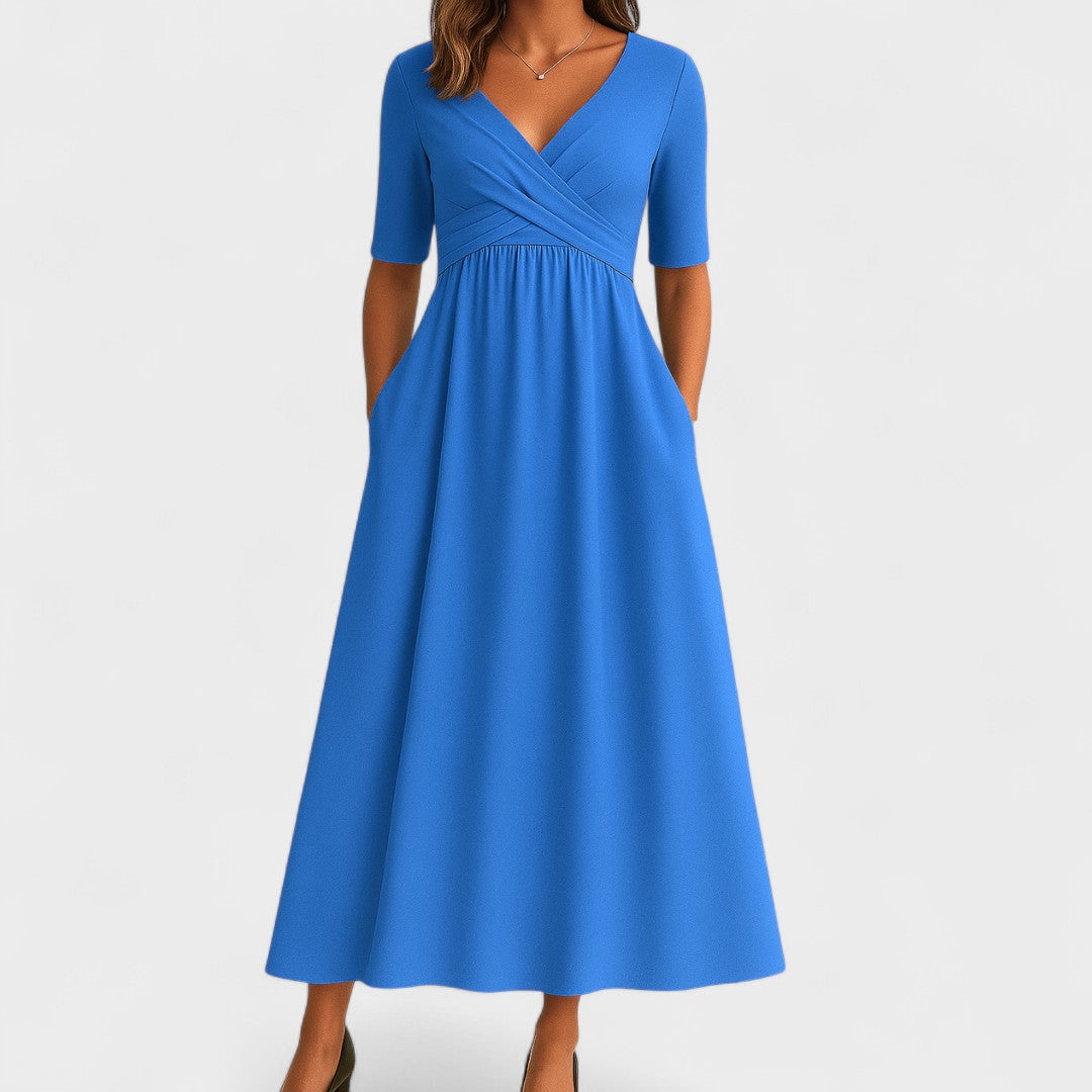 Angela – Elegant Midi Dress for Every Occasion