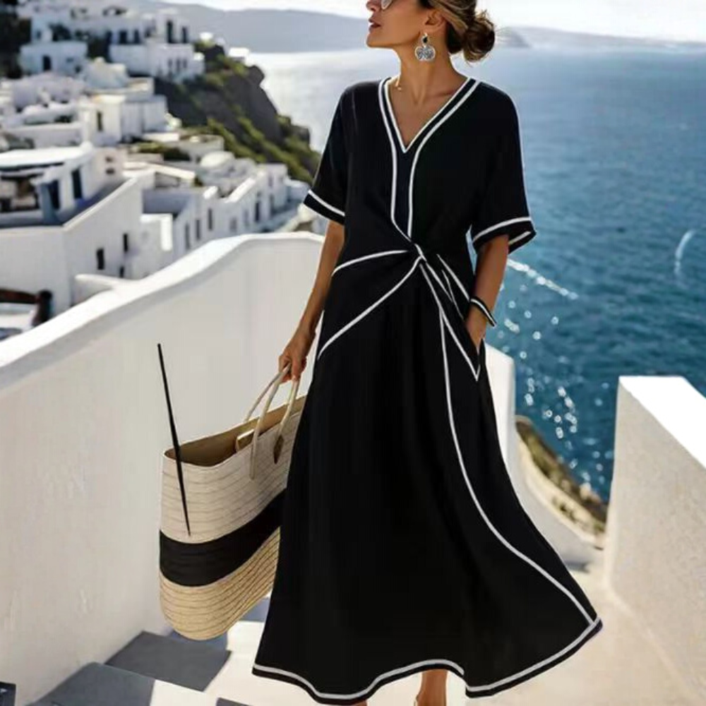 Judy™ - Casual summer dress with stripes