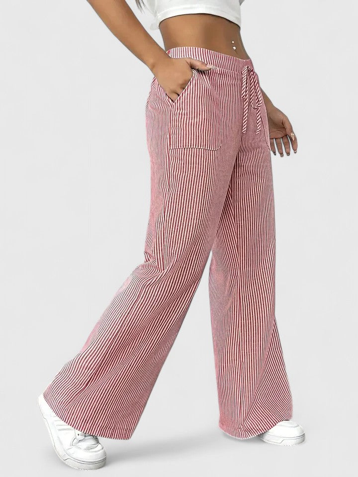Carol™ | Comfortable wide pants with elegant details