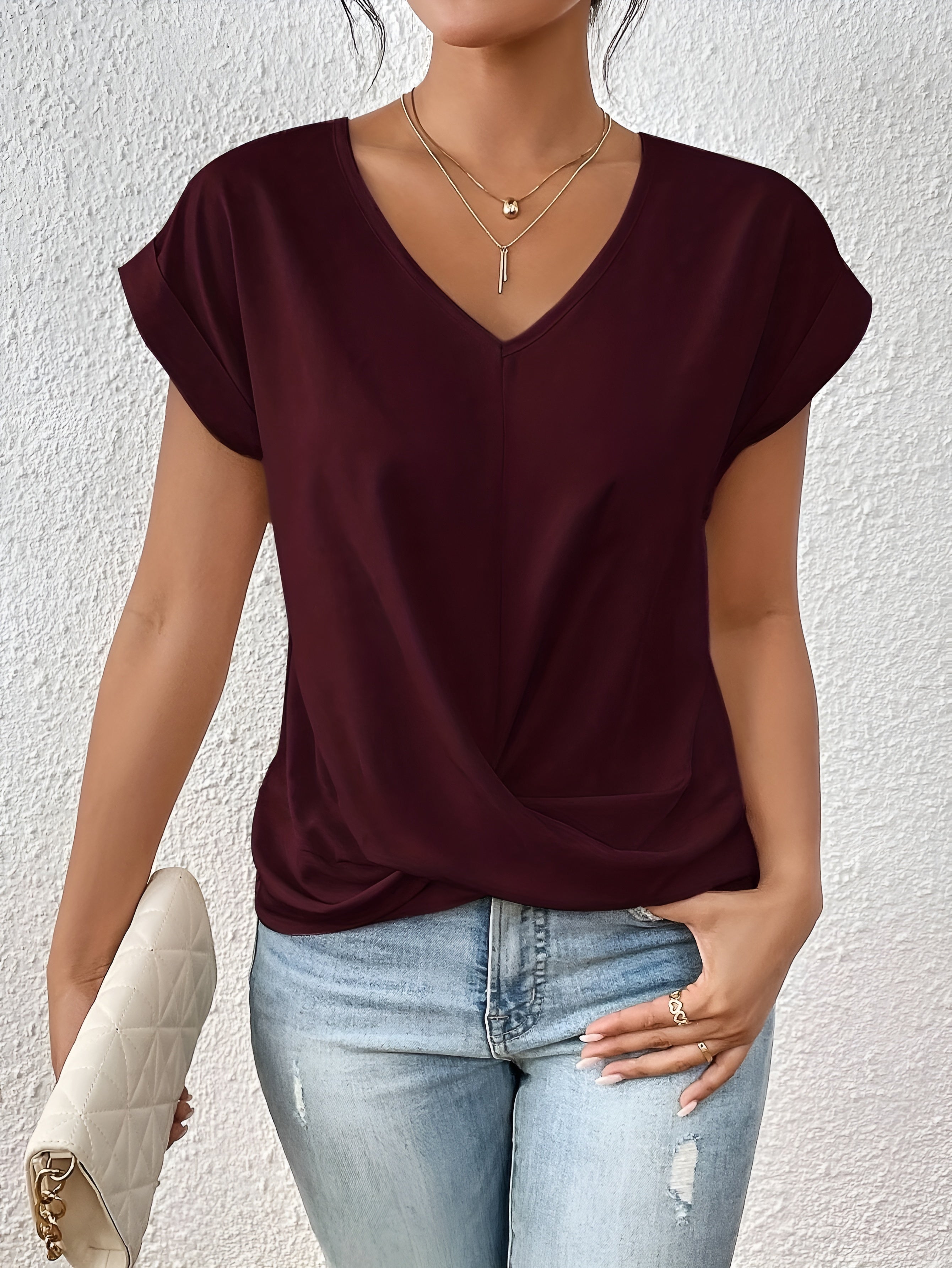 Judy™ | Casual Heart V-Neck T-Shirt