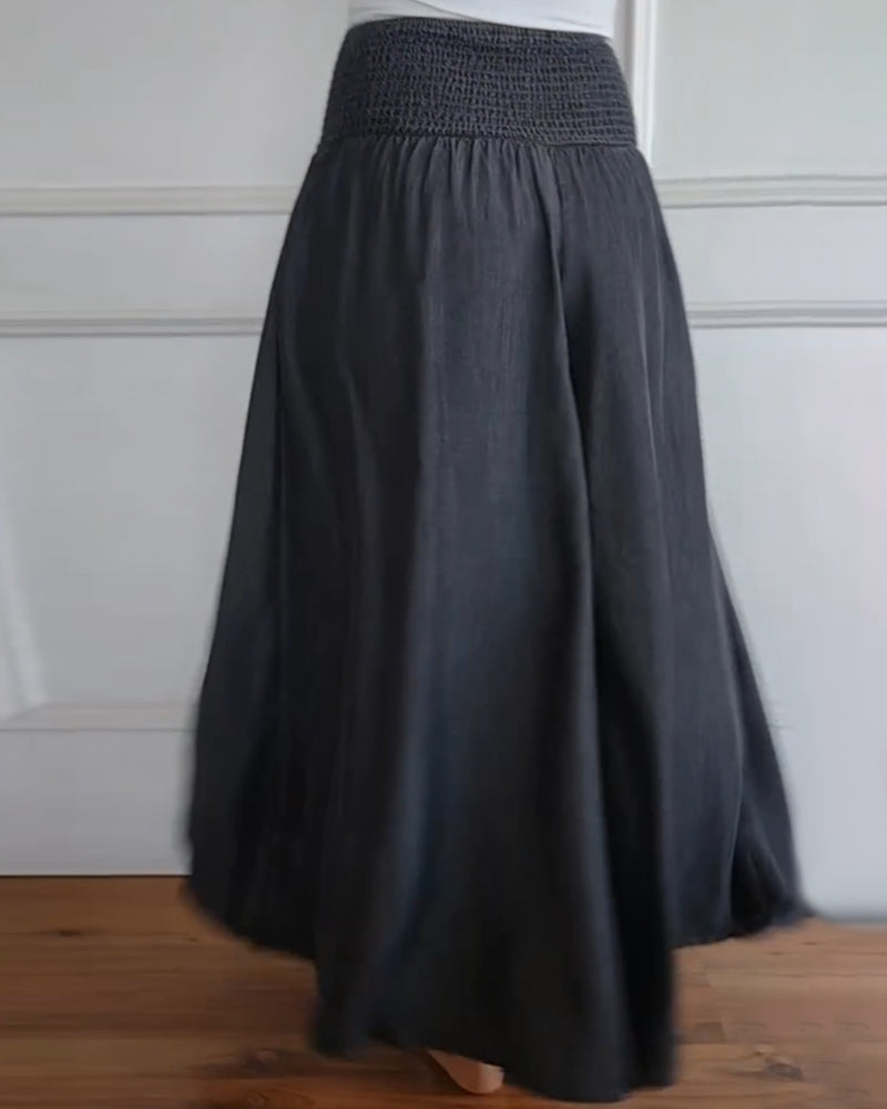 Andrea | Long Summer Skirt with Pockets!
