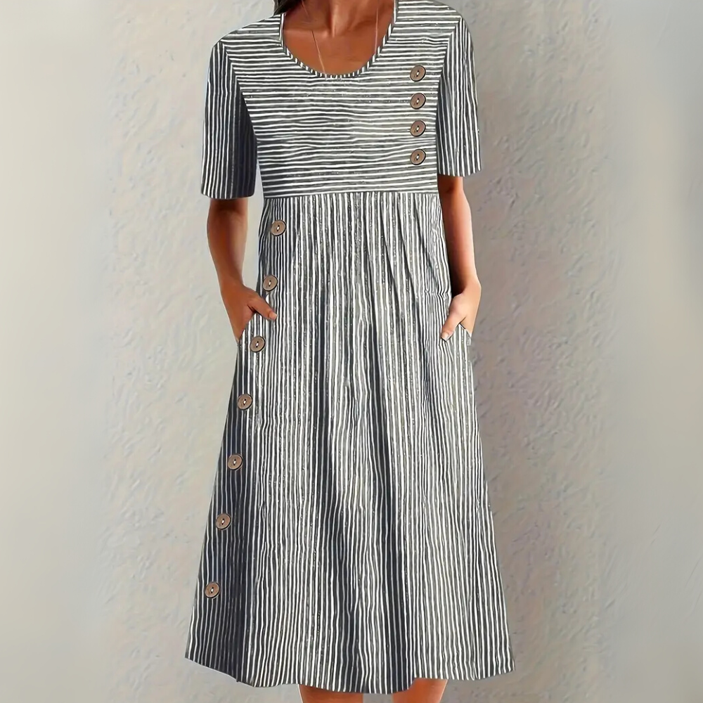 Bianca™ | Striped Midi Dress