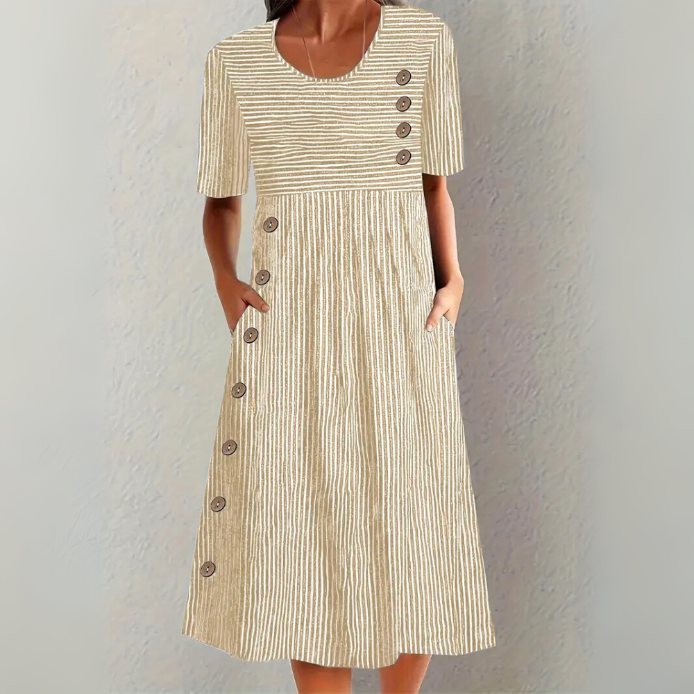 Bianca™ | Striped Midi Dress