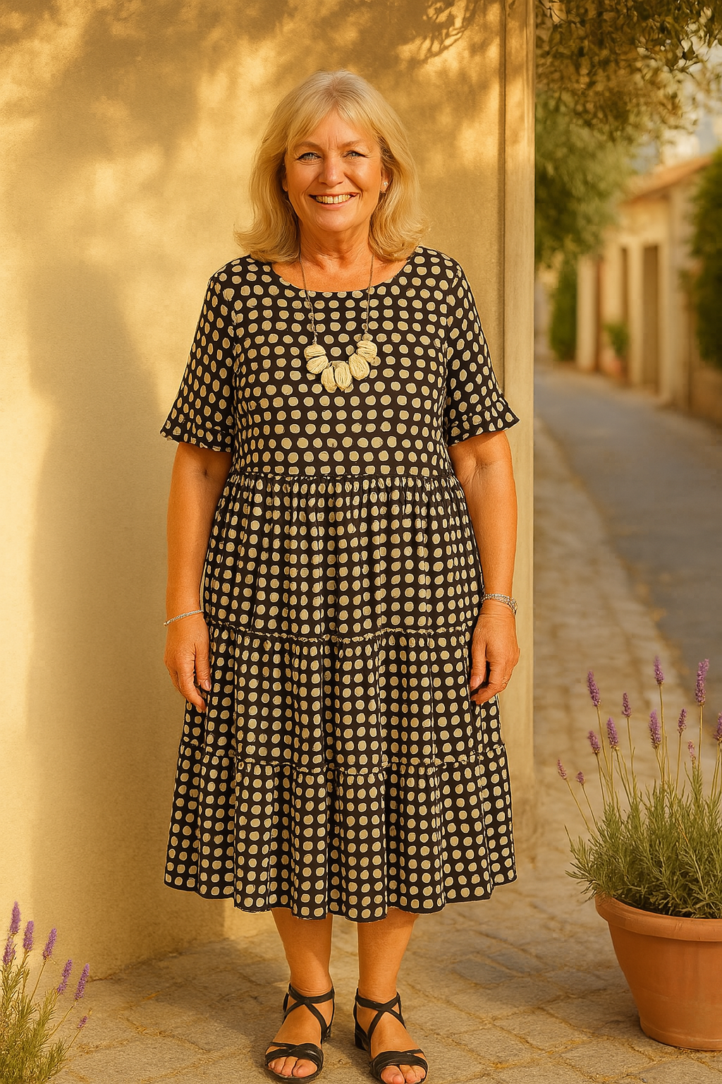 Anne™ | Casual Midi Dress with Ruffles