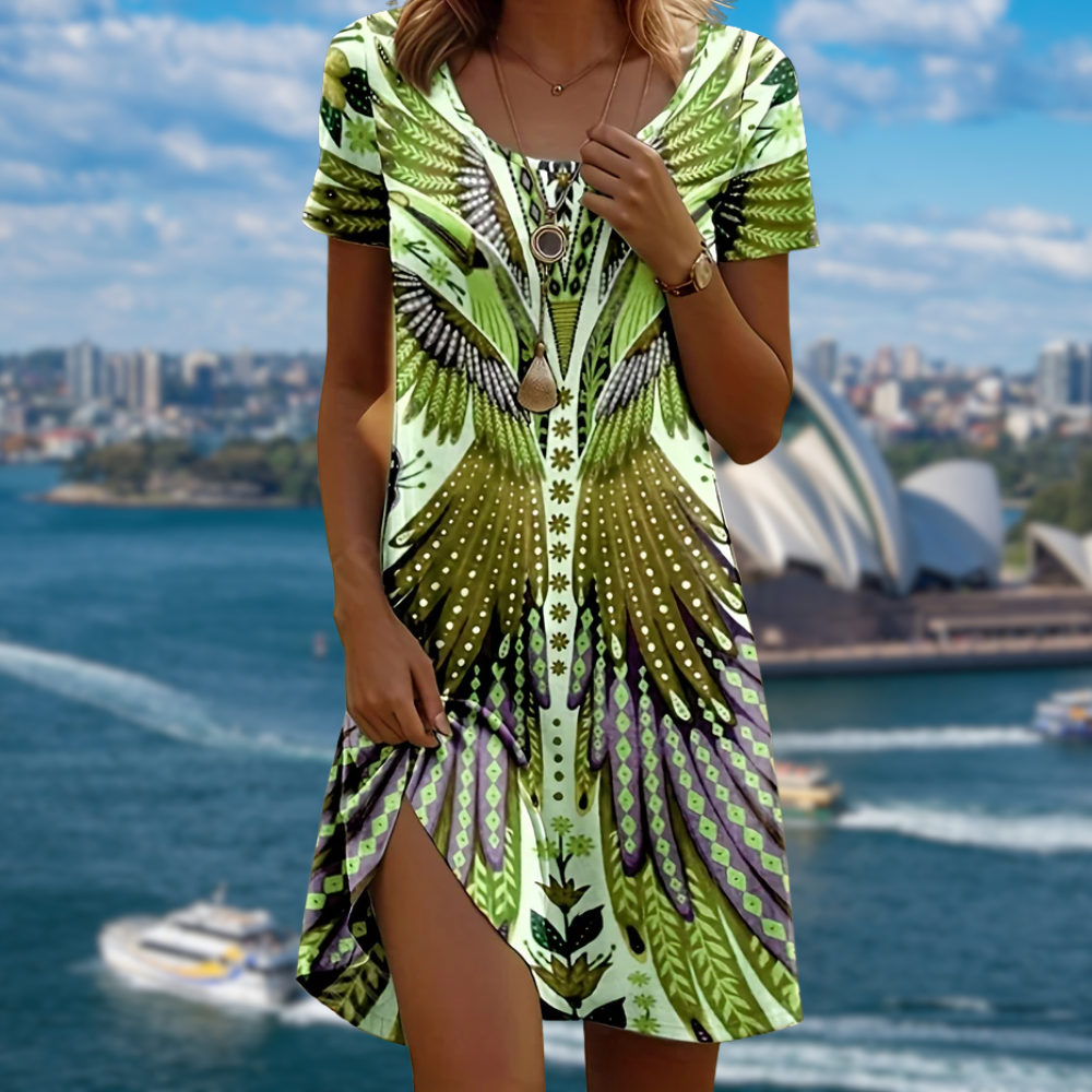 Katrina™ | Floral Print & Short Sleeves