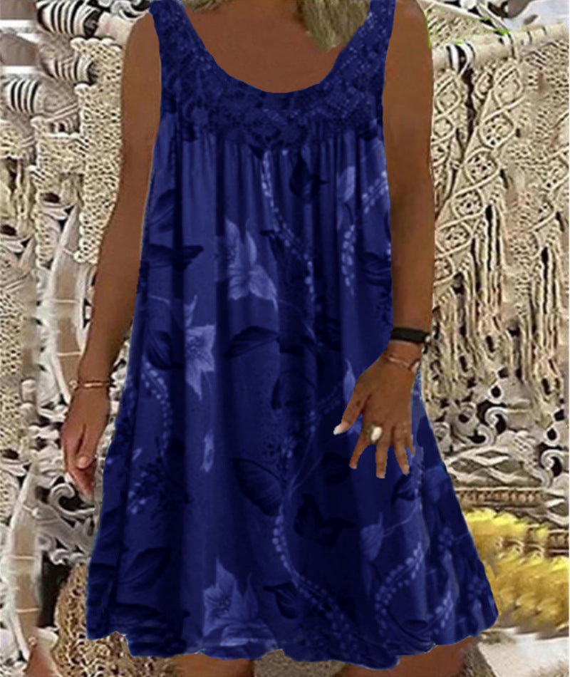 Brenda | Floral Print Sleeveless Dress