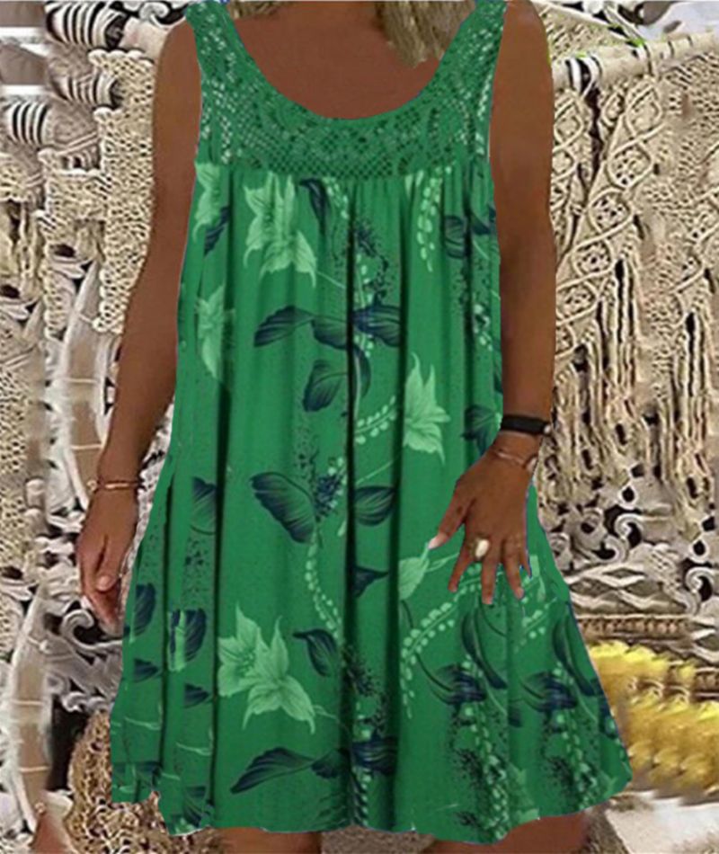 Brenda | Floral Print Sleeveless Dress