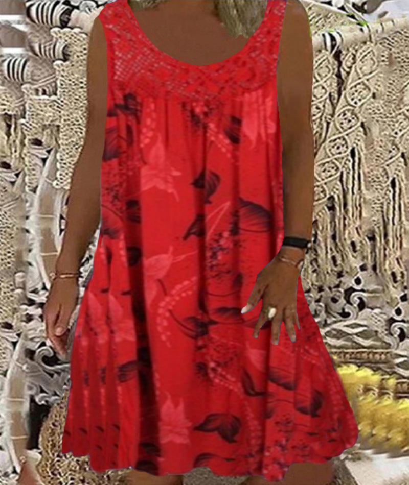 Brenda | Floral Print Sleeveless Dress