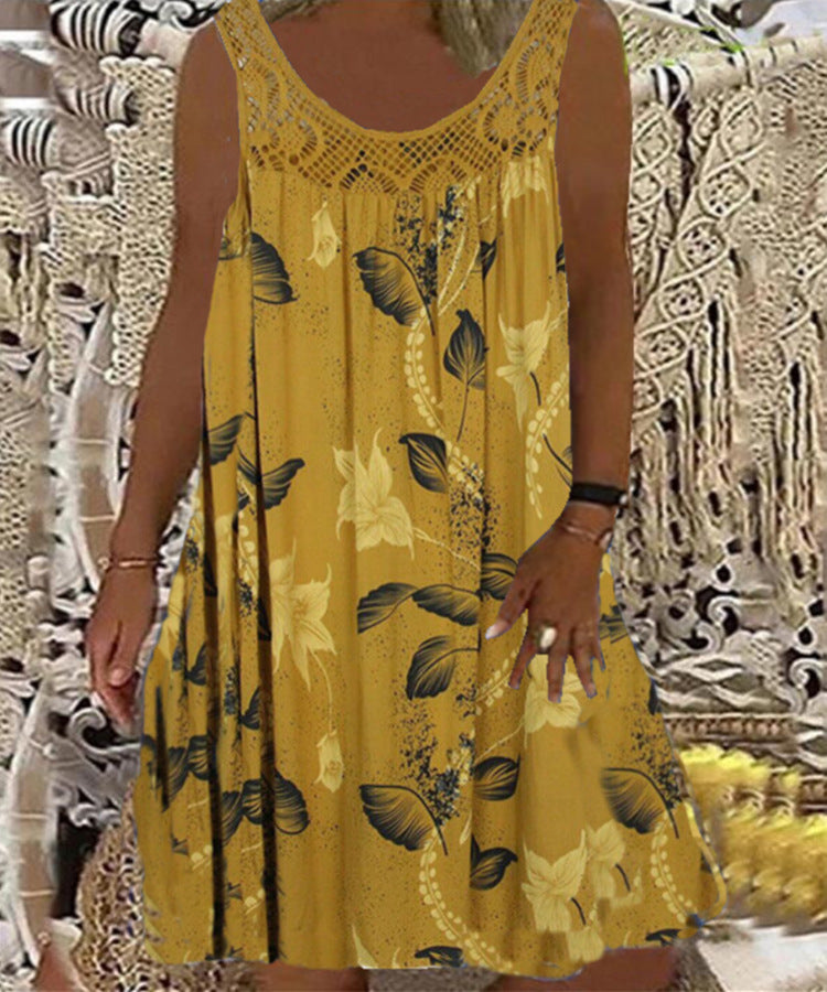 Brenda | Floral Print Sleeveless Dress