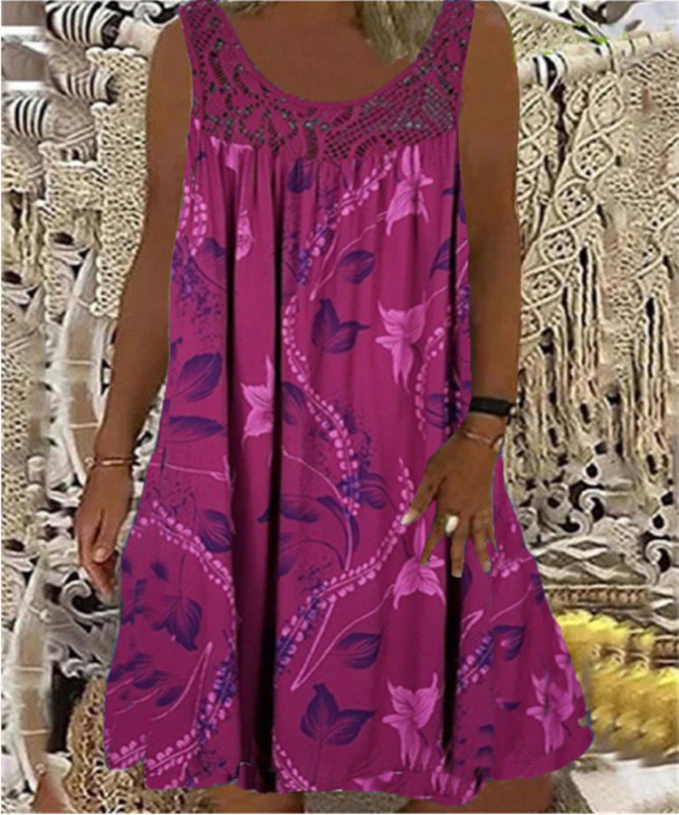 Brenda | Floral Print Sleeveless Dress