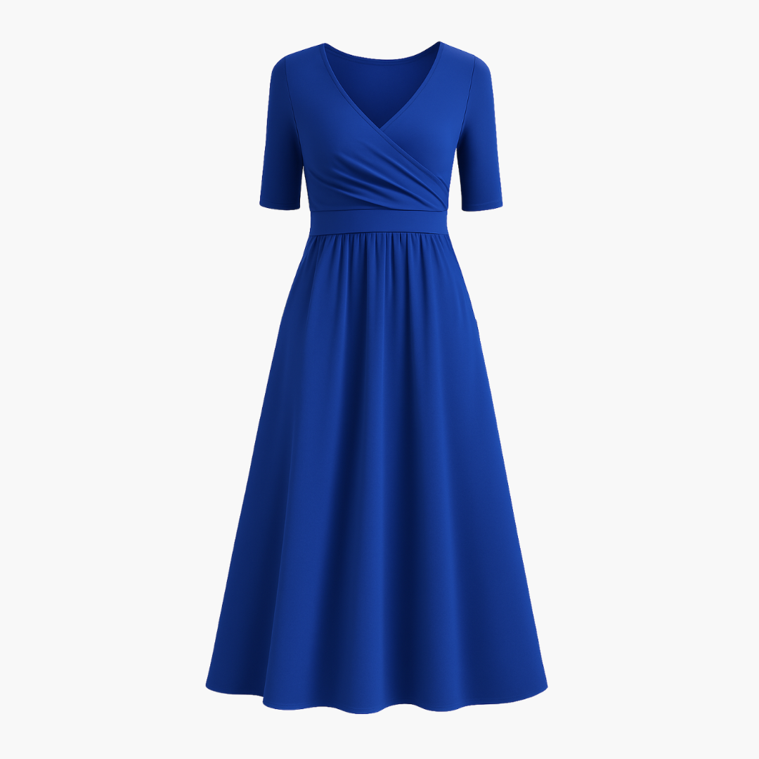 Susan™ | Wrap Dress with Short Sleeves