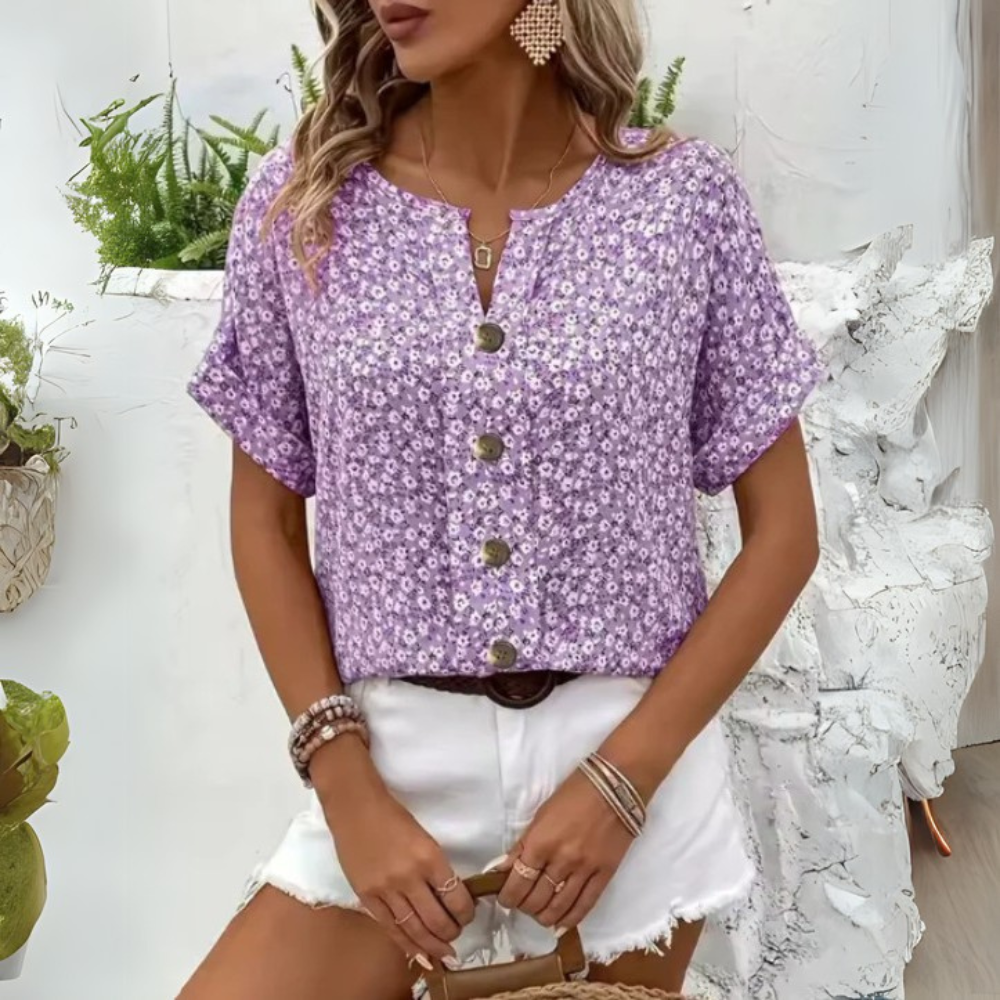 Ava™ | Chic Floral Print Blouse