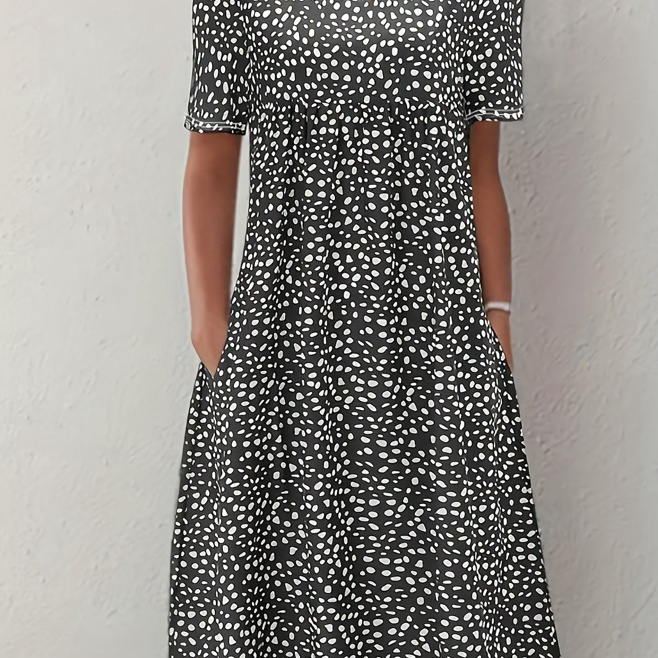 Jenny | Casual Crew Neck Short Sleeve Dress