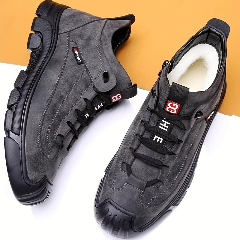 ArcticGrip Men's Fleece - Lined Sneakers – Waterproof, Non - Slip Outdoor Shoes - myrale.com