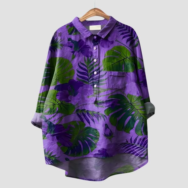 Charlotte | Handmade Floral Shirt for Women - barbara - cambridge