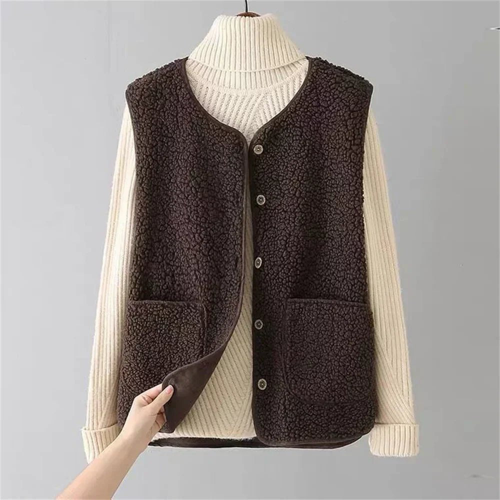 Chloe - Cozy Knit Vest - myrale.com