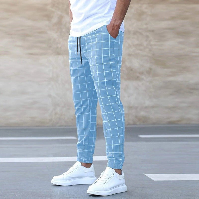COLOMBO | MEN'S CHECKED JOGGER PANTS - Amour Mayfair