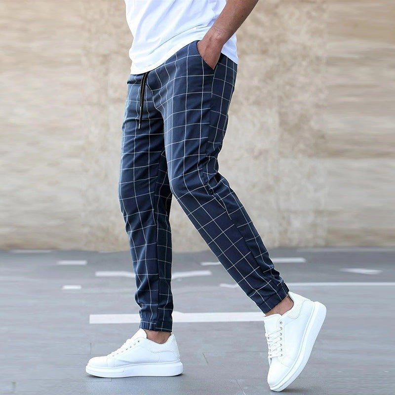 COLOMBO | MEN'S CHECKED JOGGER PANTS - Amour Mayfair