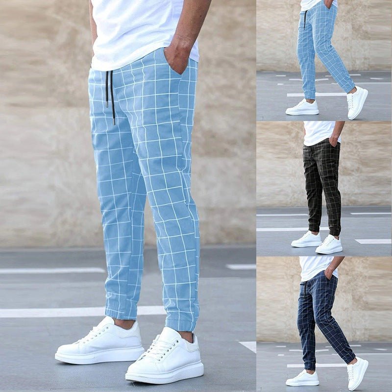 COLOMBO | MEN'S CHECKED JOGGER PANTS - Amour Mayfair