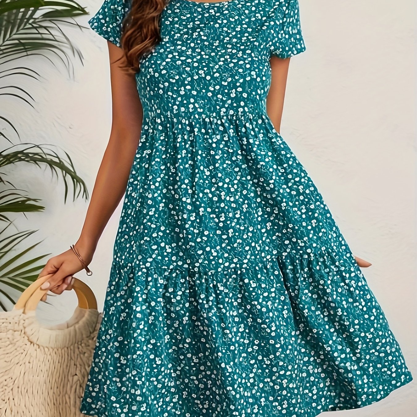Rebecca™ | Vintage Short Sleeve Dress Perfect For Vacation