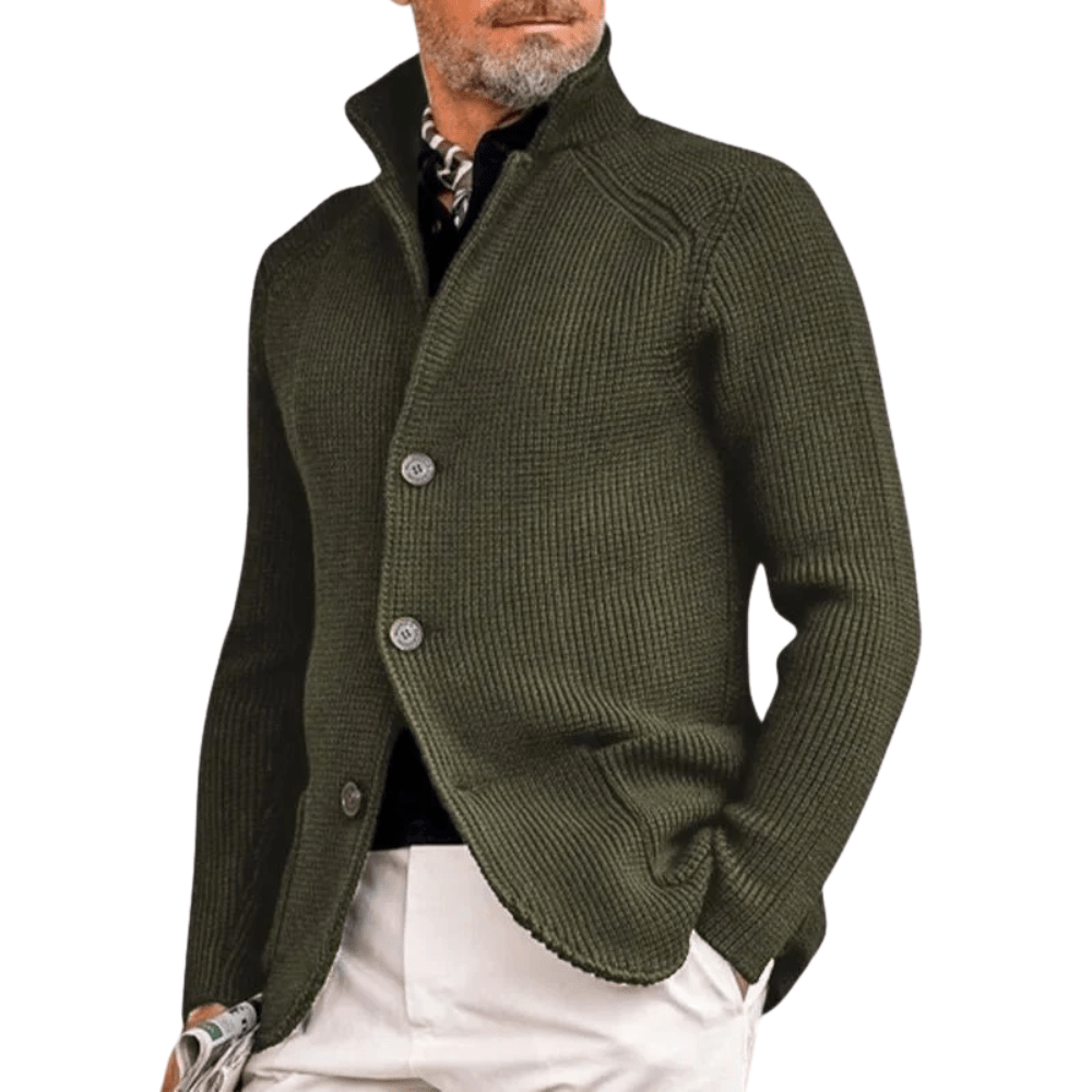 Jack - Cardigan with slim fit lapels - Amour Mayfair