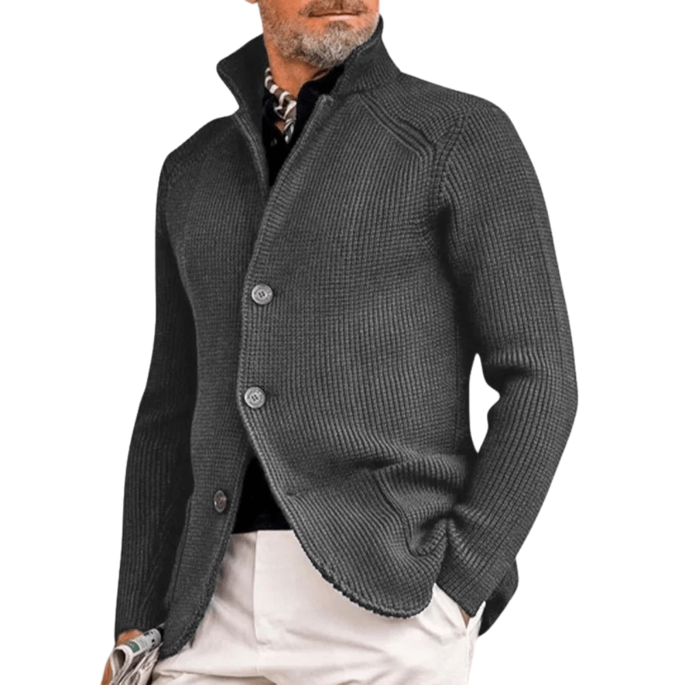 Jack - Cardigan with slim fit lapels - Amour Mayfair