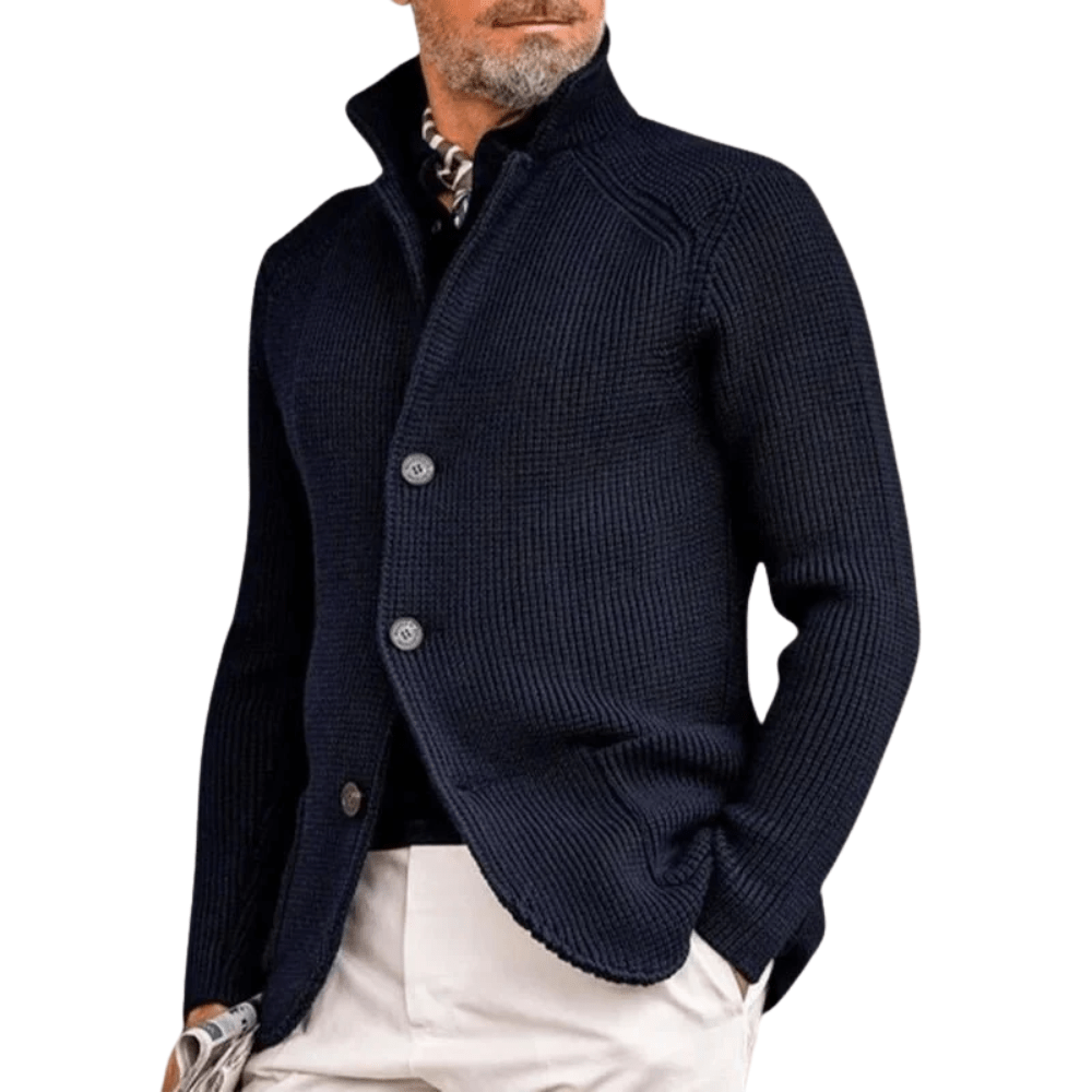 Jack - Cardigan with slim fit lapels - Amour Mayfair