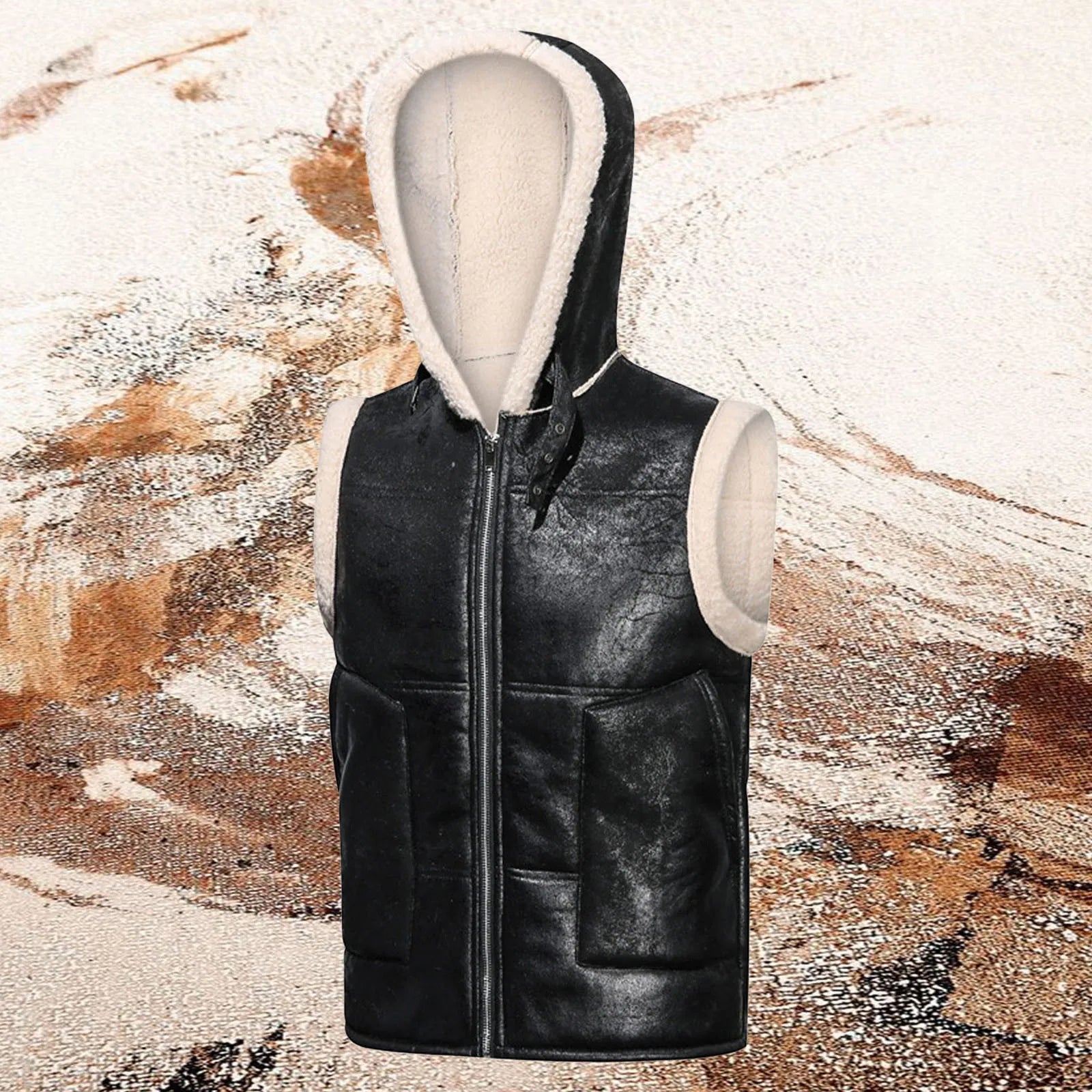 NordWolf - Sleeveless Fur Jacket - myrale.com