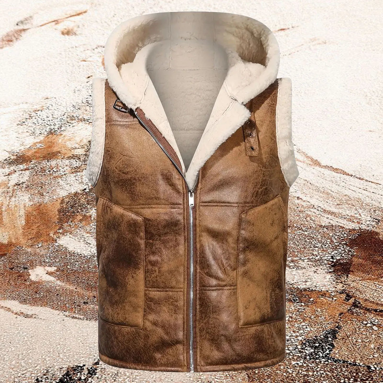 NordWolf - Sleeveless Fur Jacket - myrale.com