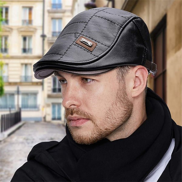 Oxford Luxe Leather Beret - myrale.com