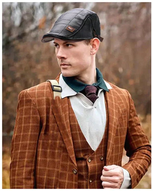 Oxford Luxe Leather Beret - myrale.com