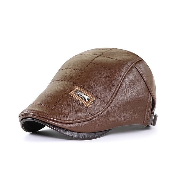 Oxford Luxe Leather Beret - myrale.com