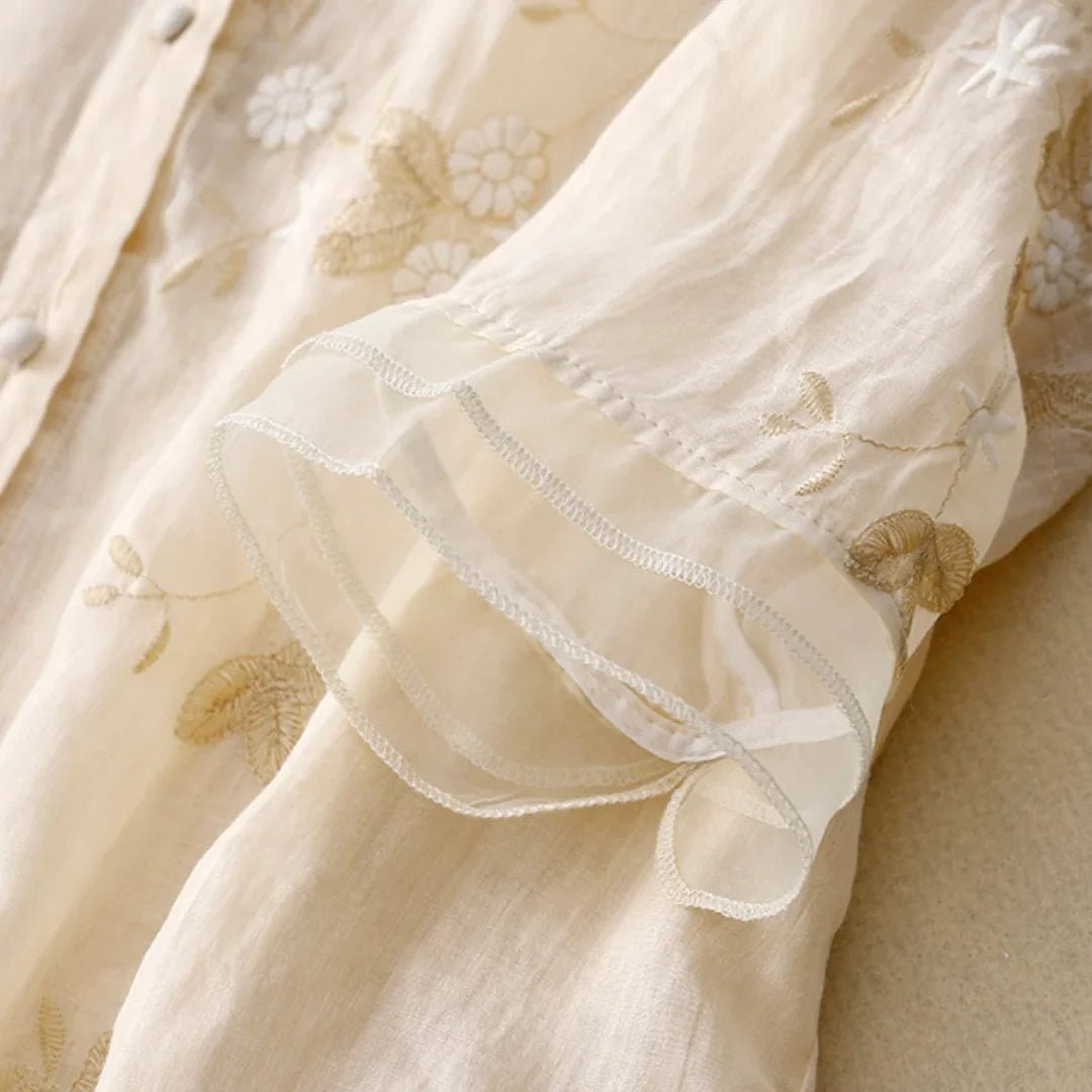 Sofia™ | Top in Cotone Ricamato - Amore - Milano.it