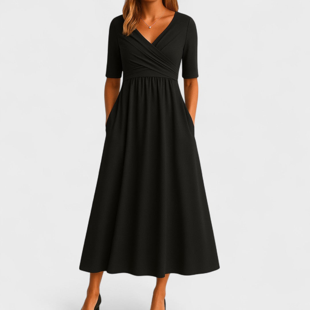 Angela – Elegant Midi Dress for Every Occasion