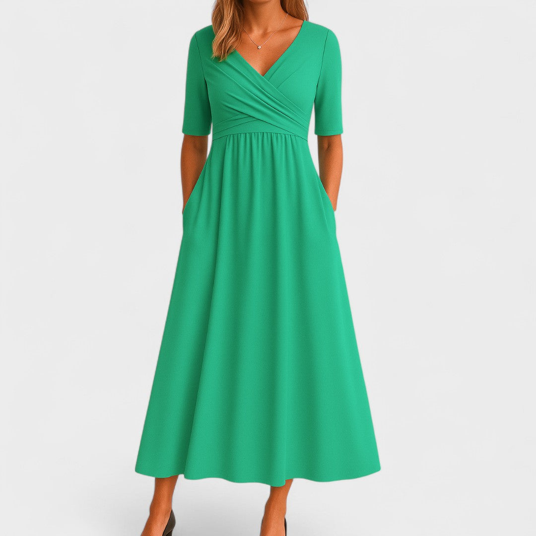 Angela – Elegant Midi Dress for Every Occasion
