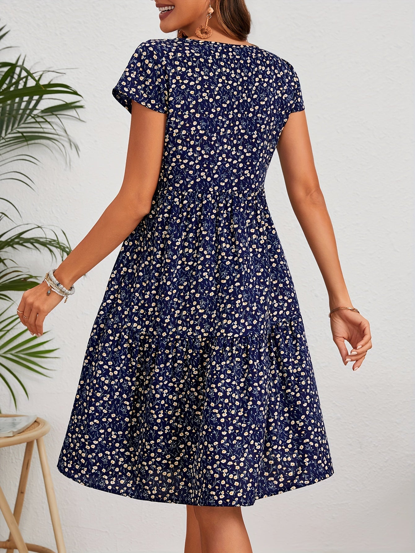 Rebecca™ | Vintage Short Sleeve Dress Perfect For Vacation