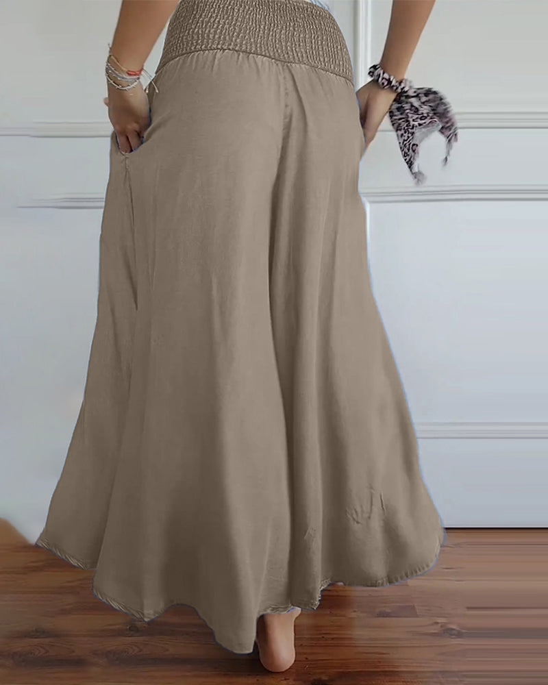 Andrea | Long Summer Skirt with Pockets!