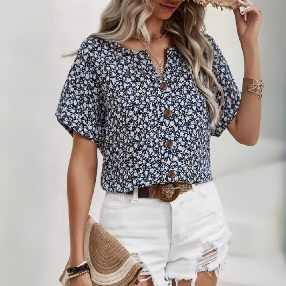Ava™ | Chic Floral Print Blouse