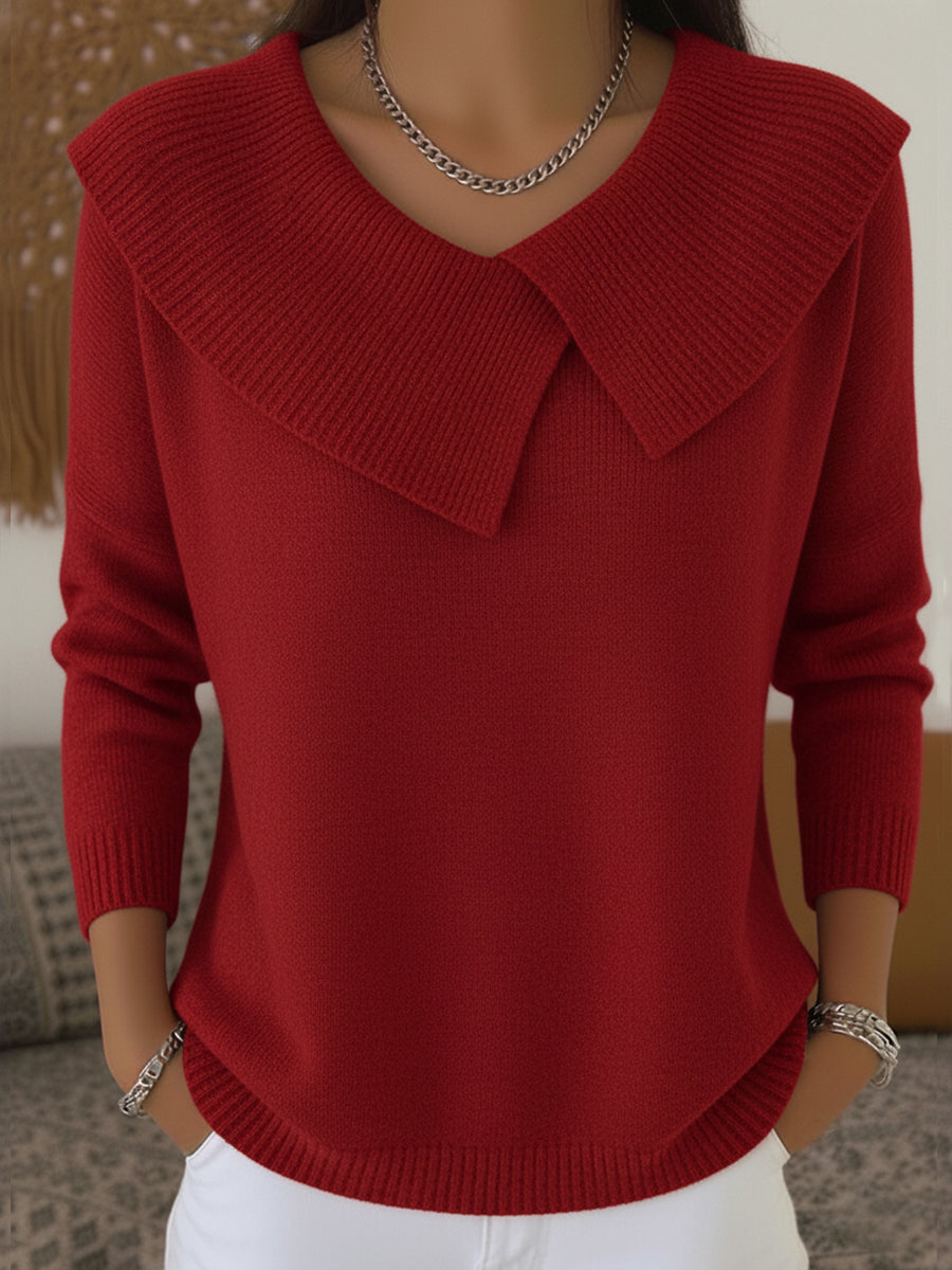 Christine | Warm Sweater with Soft Collar