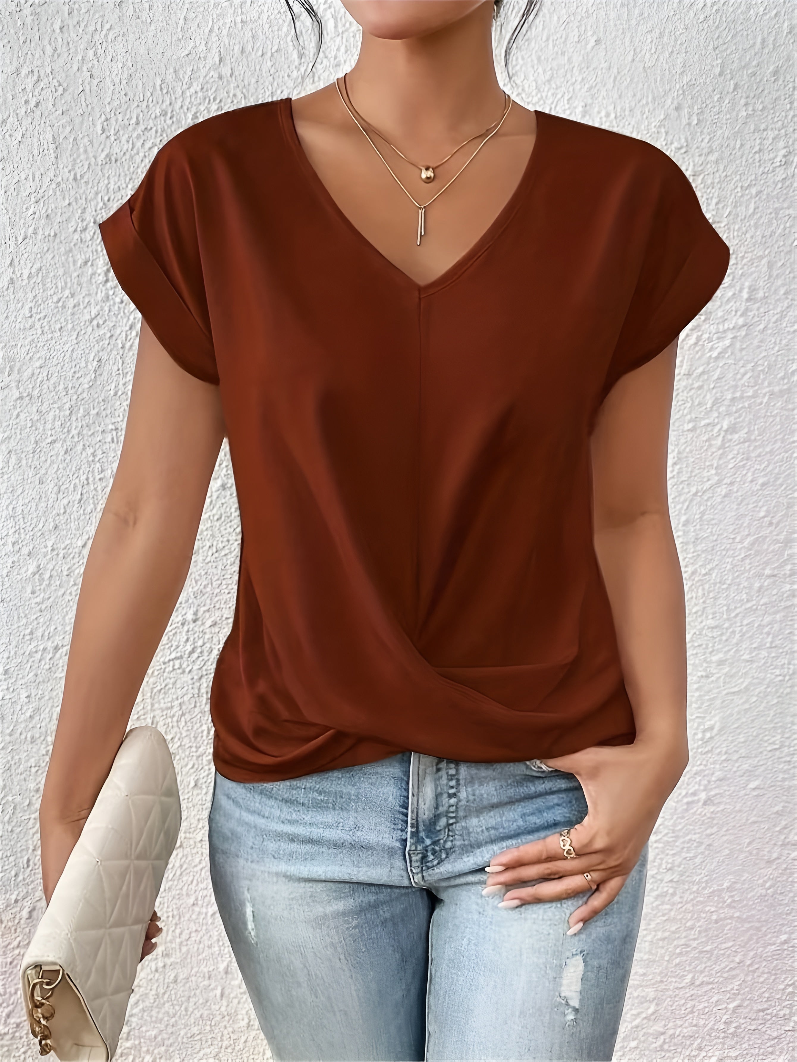 Judy™ | Casual Heart V-Neck T-Shirt