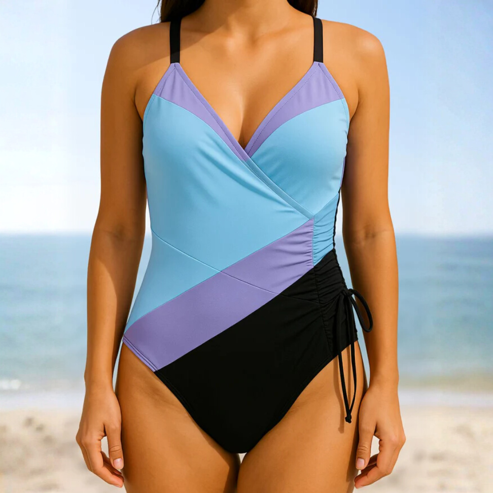 Beatrice™ | Shaping Swimsuit with Colorful Accent