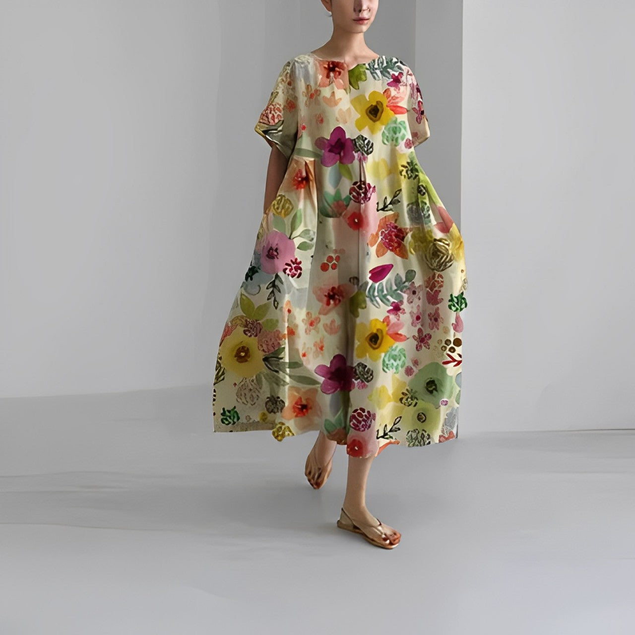 Alessia - Bohemian floral dress