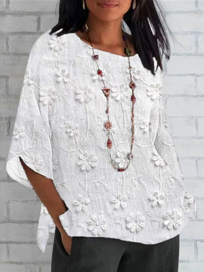 Jenny™ - Vintage Printed Top