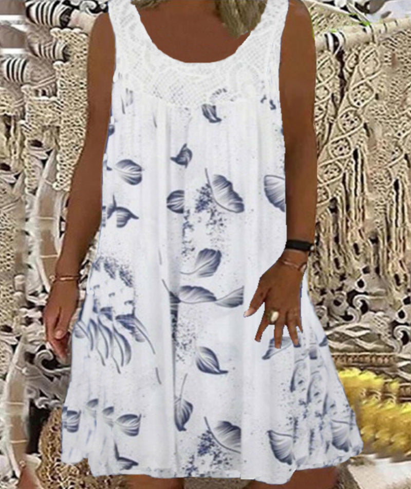 Brenda | Floral Print Sleeveless Dress