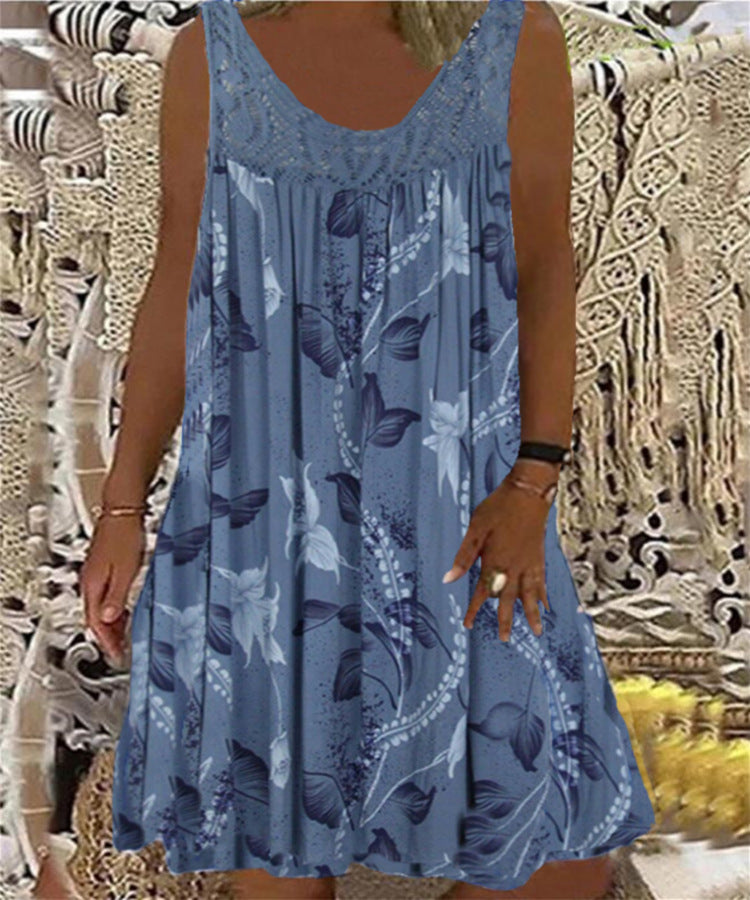 Brenda | Floral Print Sleeveless Dress