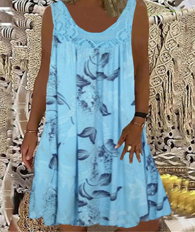 Brenda | Floral Print Sleeveless Dress