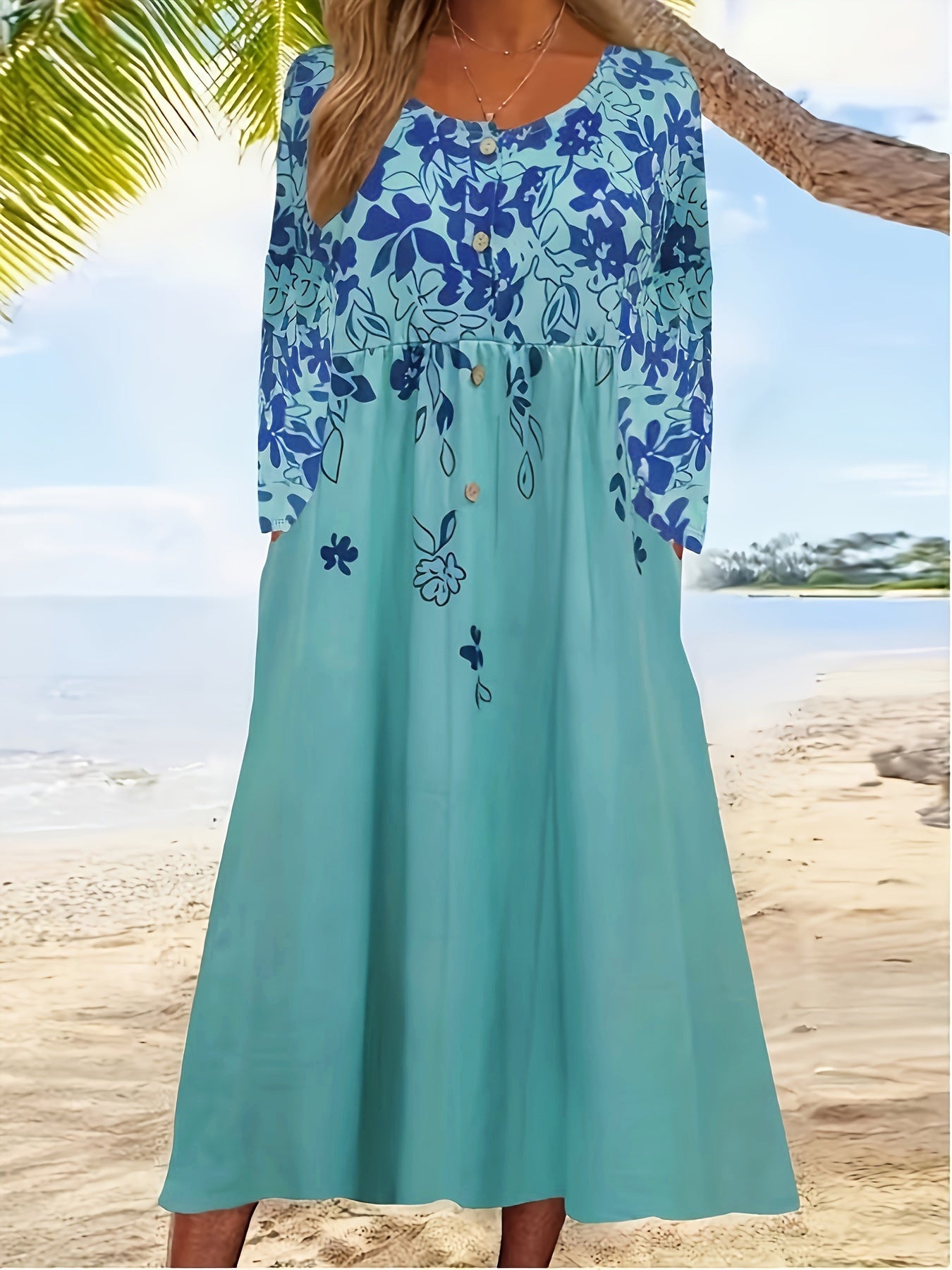 Morgan |  Short Sleeve Midi Vacation Dress