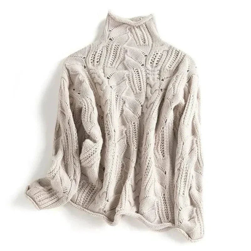 Maggy | Cashmere Jumper with Cable Pattern